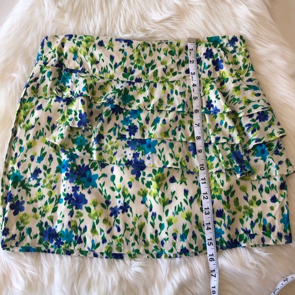 FOREVER 21 Mini Skirt Blue/Green Sz L - Picture 10 of 12